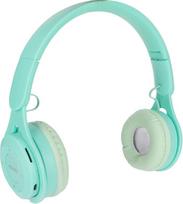 "Annadue" belaidės ausinės vaikams, mielos "Bluetooth" ausinės per ausis su giliu bosu, sulankstomos stereo ausinės, įmontuotas mikrofonas, skirtos vaikams, mergaitėms, berniukams, suaugusiesiems (žalios spalvos)
