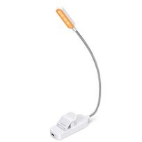Amber Book Light Mini USB LED įkraunamas lankstus naktinis apšvietimas, užsegamas stalinis šviestuvas Skaitymo lempa kelionėms miegamojo knygai