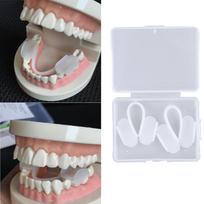 2 vnt Dental Mouth Guard Bruksizmo įtvaras dantų šlifavimui miegą palengvinančių breketų įrankis gray