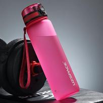 Karštas išpardavimas 500/1000 ml sportinis vandens butelių plaktuvas lauko kelionėms, nešiojamas nepralaidus gėrimas Tritan plastikinis gėrimų butelis be BPA 350ml