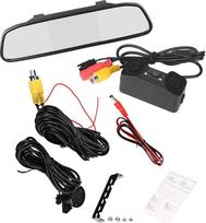 "Baceyong" 4,3 colių LCD automobilio galinio vaizdo veidrodžio monitorius + 170° atbulinės eigos kameros parkavimo radaro jutiklis, galinio vaizdo kamera + 4,3 colių LCD automobilio galinio vaizdo veidrodžio monitorius, parkavimo, atbulinės eigos kameros