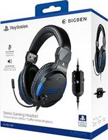 "Bigben Interactive" stereofoninės žaidimų ausinės, skirtos "Playstation 4", juodos/mėlynos spalvos