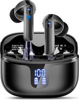 "Bluetooth 5.4" ausinės, "In-Ear" ausinės, belaidės "Bluetooth 2026" belaidės ausinės su 4 ENC mikrofonu, 6D giliu bosu, 42 valandų triukšmą slopinančiomis ausinėmis, IP7 vandeniui atsparios sportinės ausinės, USB-C