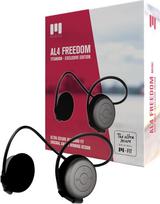"Bluetooth" ausinės MIIEGO AL4 Freedom - belaidės ir atsparios vandeniui - itin saugus prigludimas - krištolo skaidrumo garsas ir ilgas baterijos veikimo laikas - titano spalvos