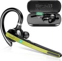 "Bluetooth" ausinės V5.3, belaidės laisvai pasirenkamos ausinės su CVC 8.0/ENC dvigubu mikrofonu, 90 Std Spielzeit Bluetooth Ohrhörer mit Ladebox, APTX, Mute Zwei-Geräte-Verbindung Wireless Headset für Geschäft Gelb
