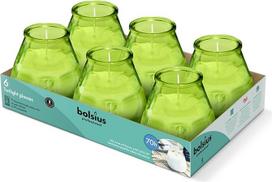 "Bolsius Lime Green Twilight" stiklinės žvakės 104x99 mm, 70 valandų degimo laikas (6 vnt.)