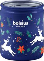 "Bolsius" žvakė stikle su spauda - 82 x 68 mm - Kalėdinė - Be palmių aliejaus