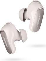 "Bose QuietComfort Ultra" belaidės triukšmą slopinančios "Bluetooth" ausinės, skirtos erdviniam garsui ir optimaliam triukšmo slopinimui, baltos spalvos