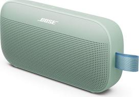 "Bose SoundLink Flex" "Bluetooth" garsiakalbis (2 kartos), riboto leidimo "Alpine Sage" nešiojamasis lauko garsiakalbis, skleidžiantis tikrovišką garsą, iki 12 valandų veikianti baterija, atsparus dulkėms ir vandeniui