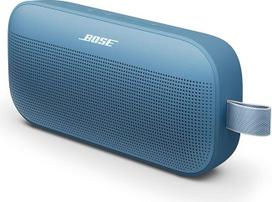 "Bose SoundLink Flex SE" nešiojamasis "Bluetooth" garsiakalbis (2 kartos), nešiojamasis lauko garsiakalbis, atsparus vandeniui ir dulkėms, skleidžiantis tikrovišką garsą, iki 12 val. veikianti baterija, mėlynas sutemų atspalvis