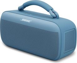 "Bose" nešiojamasis "SoundLink Max" garsiakalbis, didelis nešiojamasis "Bluetooth Boombox" su akumuliatoriumi, vandeniui atsparus garsiakalbis, iki 20 val. veikianti baterija, USB-C, integruotas 3,5 mm AUX įėjimas, sutemų mėlyna