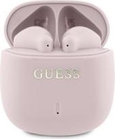 "CG Mobile Guess" "Bluetooth" ausinės TWS + prijungimo stotelė Spausdintas klasikinis logotipas rožinis