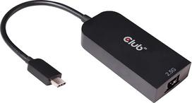 "Club 3D" CAC-1520 C tipo USB 3.2 adapteris į 2,5 Gigabit Ethernet M/F juodas