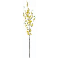 6 vnt. Pavasarinės netikros forzitijos stiebai, dirbtinės orchidėjų gėlės, šilkinės forzitijos šakos, netikros geltonos gėlės namų, vestuvių, vidaus ir lauko dekoravimui geltona
