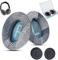 "Cooling-Gel QuietComfort 35 / QC35 ii" pakaitiniai ausinių įdėklai "Bose" ausinėms "Cusion", suderinami su "Bose QC45 QC25 QC25 QC2 QC15/ Around-Ear 2 /AE2 AE2i AE2w/ SoundTrue ir SoundLink serijomis, mėlynos ir juodos spalvos