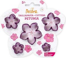 "Decora" pjaustytuvų rinkinys "Petunija", violetinės spalvos, 11,5 x 11,5 x 3 cm