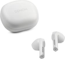 "Denon AH-C500W" tikros belaidės ausinės į ausis, vandeniui atsparios "Bluetooth" ausinės su įmontuotu mikrofonu - baltos spalvos