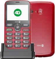 "Doro" - 1880-4G senjorų mobilusis telefonas be sutarties - Didelis 2,4'' ekranas - Mygtukai su balso išvestimi - Aiškus garsas - Fotoaparatas - "Bluetooth" - Pagalbos iškvietimo mygtukas - Raudona spalva