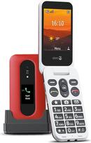 "Doro Leva L30 Entsperrtes Handy für Senioren - Externes Display zur Anruferkennung - Kraftvoller HD-Sound - Kamera - Assistenztaste mit GPS - Flip Phone ohne Internet (Rot)