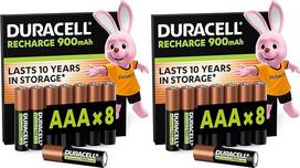 "Duracell" AAA įkraunamos baterijos, 8 pakuotės, ilgiausias galiojimo laikas vienam įkrovimui, iš anksto įkrautos [išskirtinis "Amazon" pasiūlymas] (pakuotė po 2 vnt.)