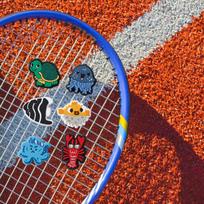 6x Tennis Racket Vibration Dampener Supplies Decorative Funny Shock Absorber blue