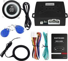 "EasyGuard Smart Key RFID" automobilio signalizacija su "Smart Push Start" mygtuku ir "Touch Keyless Go" sistema