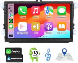 "Eonon" 9 colių "Android 13" automobilinis radijas, skirtas VW T5 Golf VI/V Polo Touran, suderinamas su Seat Skoda 2+32GB CarPlay Android automobilinis GPS Bluetooth USB EQ WiFi ekrano dubliavimas SWC VWA13