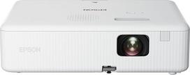 "Epson" CO-W01 3LCD duomenų projektorius "Full HD", 1200 x 800, 3000 liumenų baltos ir spalvotos šviesos ryškumo, 378 colių, baltos spalvos