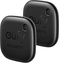 "eufy Security SmartTrack Link" (juoda, 2 vnt.) Raktų ieškiklis, suderinamas su "Apple Find My" (iOS), raktų ieškiklis, "Bluetooth" seklys ausinėms ir bagažui, telefono ieškiklis, atsparus vandeniui