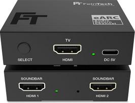 "FeinTech AX421" HDMI eARC jungiklis 1 TV x 2 garso juostos - naudokite 2 garso įrenginius viename televizoriuje