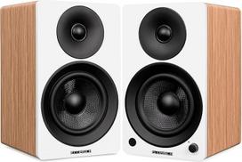 "Fluance Ai61 2 Way 2.0 Stereo knygų garsiakalbis su 6,5 colio garsiakalbiais, 120 W stiprintuvu patefonui, televizoriui, kompiuteriui ir "Bluetooth 5", optiniu, USB ir žemų dažnių išėjimu (Lucky Bamboo)