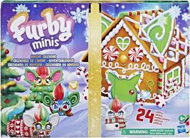 "Furby Minis" advento kalendorius su 24 siurprizais, mini figūrėlėmis, lipdukais ir "pasidaryk pats" raktų pakabuku su pakabukais, kalėdinis atgalinio skaičiavimo žaislas, kolekcijos rinkinys vaikams nuo 6 metų