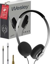 "Gadhouse Wesley" retro ausinės su USB-C ir 3,5 mm jungtimis - senovinės "Walkman" stiliaus ausinės su 40 mm garsiakalbiais, vidiniu mikrofono valdymu ir lengvu 105 g svorio dizainu muzikai ir skambučiams