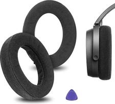 "Geekria Comfort Velour" pakaitiniai ausinių įdėklai "Sennheiser HD490 Pro", "HD490ProPlus" ausinių įdėklai, remonto dalys (juodi)