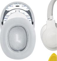 "Geekria QuickFit" pakaitinės baltyminės odos ausų pagalvėlės, skirtos JBL E55BT ausinėms Ausų pagalvėlės Ausinių pagalvėlės Ausinių pagalvėlių remonto dalys (pilkos spalvos)