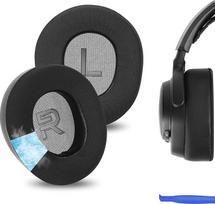 "Geekria Sport Cooling Gel" pakaitiniai ausinių įdėklai "SteelSeries Arctis Nova Pro Wired", "Arctis Nova 1", "Arctis Nova 3" ausinių ausinių įdėklai, ausies kaušelio dangtelis, remonto dalys (juodos spalvos)