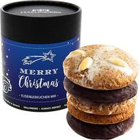 "Hallingers Merry Christmas" - 5 "Juicy Elisen Gingerbread High Core Content" rankų darbo meduoliai, pagaminti elegantiškoje popierinėje skardoje Kalėdoms (skarda) - Velykų dovanos Velykų krepšelis Velykų kiaušiniai ir Velykų dekoracijos | Ačiū, kad esate