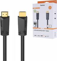 "Hama" HDMI kabelis 5 m itin didelės spartos (monitoriaus kabelis 4K / 8K, 48Gbit/s, UHD ekrano kabelis su eARC, eternetu, HDR, apsauga nuo susisukimo, 120 Hz/60 Hz) 5 m
