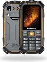 "Hammer H Boost 2 LTE" lauko mobilusis telefonas be sutarties, IP68 statybvietės mobilusis telefonas su dideliais mygtukais, 2,4 colio ekranu, 4G ryšiu, dviem SIM kortelėmis, 3500 mAh akumuliatoriumi, tvirtu korpusu, juodas/apelsininis
