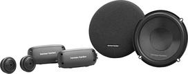 "Harman Kardon FIT 6C" komponentinis garsiakalbis automobilinis 16 mm (6,5 colio): Automobilinis HiFi garsiakalbis su 50 W RMS ir 400 W maksimaliu galingumu, skaidrus "Stmmen Retrofit Box" rinkinys - 2 žemų dažnių garsiakalbiai + 2 aukštų dažnių garsiakal
