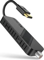 "Hd-line" DVB-S2 palydovinis imtuvas, Full HD 1080P HDMI TV Stick, "Bluetooth" nuotolinio valdymo pultas, palydovinis imtuvas, paslėptas už televizoriaus, skaitmeninis ekranas, H265 HEVC pagrindinis 10 bitų, 2-in-1 universalus nuotolinio valdymo pultas, U
