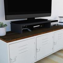 "Henor" monitoriaus stovas TV ekrano laikiklis iš medžio 62 x 26,5 x 12 cm Atlaiko 50 kg Grafitinis