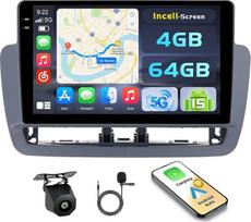"Hikity Android 15 4+64G" automobilinis radijo imtuvas, skirtas "Seat Ibiza Type 6J 2012-2015" su 9 colių "Incell" jutikliniu ekranu, automobilinis radijo imtuvas 2DIN su belaidžiu "Carplay Android Car", FM/RDS radijas BT GPS WiFi atbulinės eigos kamera +