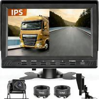 "Hikity" 12-36V 1080P DVR skaitmeninio dvigubo galinio vaizdo kameros monitoriaus monitoriaus rinkinys 7 colių IPS monitoriaus kilpos įrašymas IP68 vandeniui atspari naktinio matymo galinio vaizdo kamera "pasidaryk pats" parkavimo vadovo linija nameliams