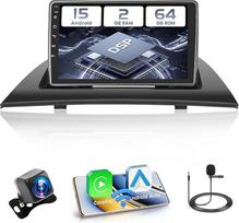 "Hikity" BMW X3 E83 2004-2010 radijo imtuvas 2+64GB "Android 15" automobilinis radijas "Carplay" "Android" automobilinis belaidis, 9 colių IPS jutiklinio ekrano radijas su atbulinės eigos kamera, "Bluetooth", navigacija, "WiFi", DSP FM RDS Mirror Link
