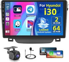 "Inefala Android 15" radijo imtuvas "Hyundai i30" 2011-2015 2+64G su belaidžiu "CarPlay" "Android" automobiliui, 9 colių ekranas su EQ 26UI FM RDS GPS Bluetooth WiFi SWC AHD atbulinės eigos kamera