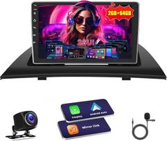"Inefala" automobilinis radijo imtuvas BMW X3 E83 2004-2012 m., "Android 2G+64G", "Wireless Carplay" ir "Android Car", 2 DIN radijo imtuvas su GPS/WiFi/Bluetooth/USB/RDS/FM mikrofonu, atbulinės eigos kamera