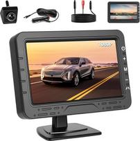 "Inefala" galinio vaizdo kamera su 4,3 colių HD IPS monitoriumi, valstybinio numerio ženklas IP68 vandeniui atspari automobilio galinio vaizdo kamera, skirta lengviesiems automobiliams, sunkvežimiams, visureigiams, furgonams, 12-24 V