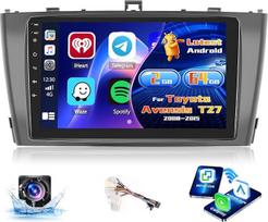 "Inefala" radijo imtuvas "Toyota Avensis T27" 2008-2015 m. "Android 15 2+64G" su belaidžiu "CarPlay" "Android" automobiliui, 9 colių ekranas su EQ 26UI FM RDS GPS Bluetooth WiFi SWC AHD galinio vaizdo kamera