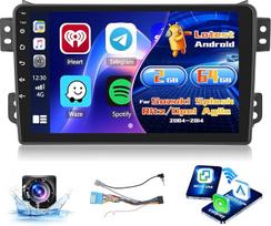 "Inefala" radijo imtuvas Suzuki Splash Ritz/Opel Agila 2004-2014 Android 15 2+64G su belaidžiu CarPlay Android automobiliui, 9 colių ekranas su EQ 26UI FM RDS GPS Bluetooth WiFi SWC AHD galinio vaizdo kamera